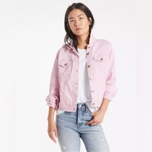 Levi's | Women’s Light Pink Premium Classic Button Down Trucker Jean Jacket, XS
